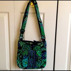 SET!!! 💜 Vera Bradley Rhythm & Blues crossbody purse and matching wallet 💜